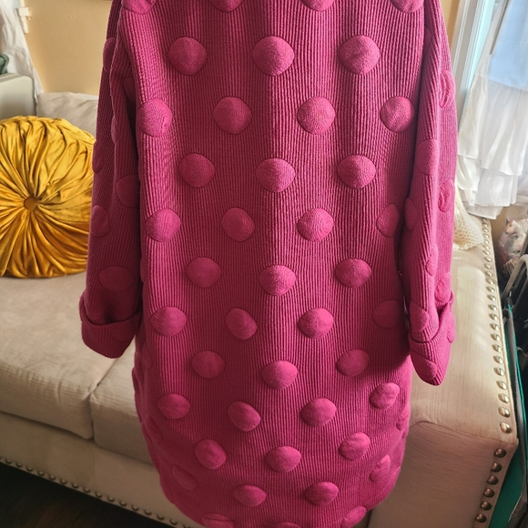 SOLD Berry Polkadot jacket - Picture 5 of 6